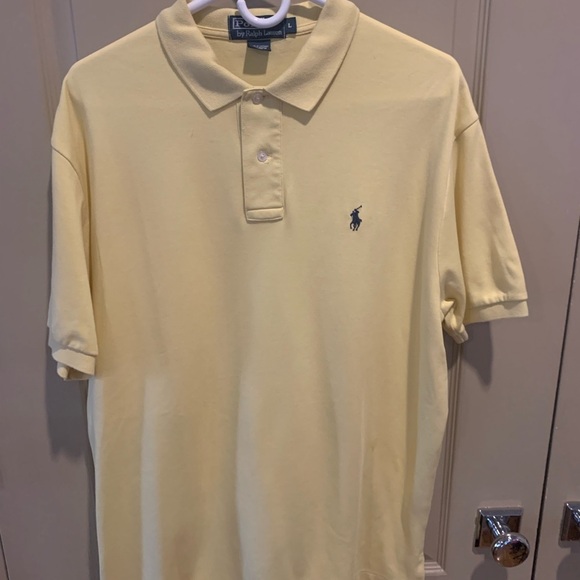 Polo by Ralph Lauren Mens Yellow Polo L - Picture 5 of 6
